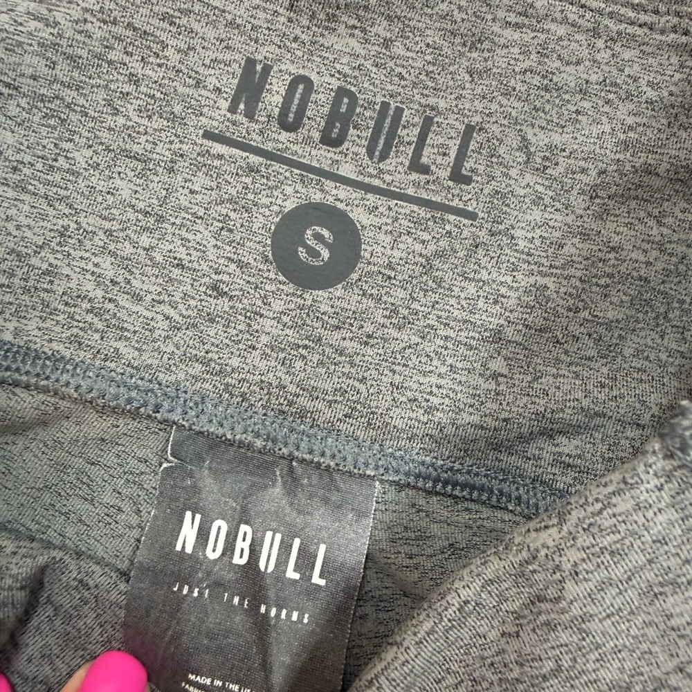 Nobull Heathered Gray Capri Performance Leggings - image 2